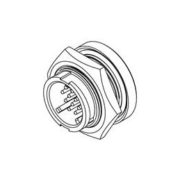 1 pcs : W4281-10PG-3ES - Standard Circular Connector MU WR PNL 1020 PIN PCT SHORT