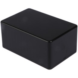 1 pcs - Hammond 1591 Series Black ABS Enclosure, IP54, Black Lid, 85 x 56 x 35mm