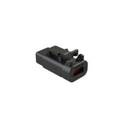 1 pcs : ATM06-2S-BLK - Automotive Connectors 2-Way Plug, Female Connector, Black