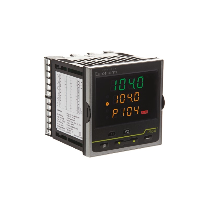 1 pcs - Eurotherm Piccolo P104 PID Temperature Controller, 96 x 96mm, 3 Output Logic, Relay, 24 V ac/dc Supply Voltage