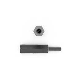 1 pcs : M2185-4007-SS - Standoffs & Spacers 8mm Hex X 10mm X M4 Thd Metric Hex Male-Female Standoff