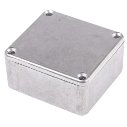 1 pcs - RS PRO Silver Die Cast Aluminium Enclosure, IP66, Silver Lid, 60 x 54.9 x 30mm