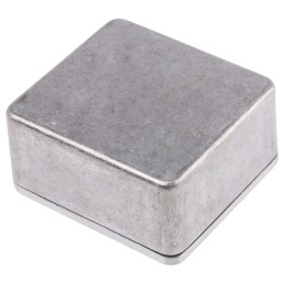 1 pcs - RS PRO Silver Die Cast Aluminium Enclosure, IP66, Silver Lid, 60 x 54.9 x 30mm