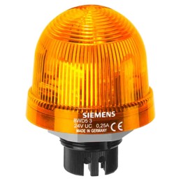 1 pcs - Siemens Yellow Flashing Beacon, 24 V ac/dc, Bayonet Mount, LED Bulb, IP65