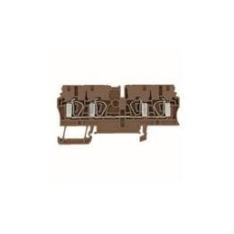 1 pcs : 1683460000 - DIN Rail Terminal Blocks ZDU 2.5/4AN BROWN