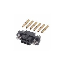 1 pcs : M80-4610605 - Headers & Wire Housings 3+3 POS FEM +J/S SM BORE GOLD
