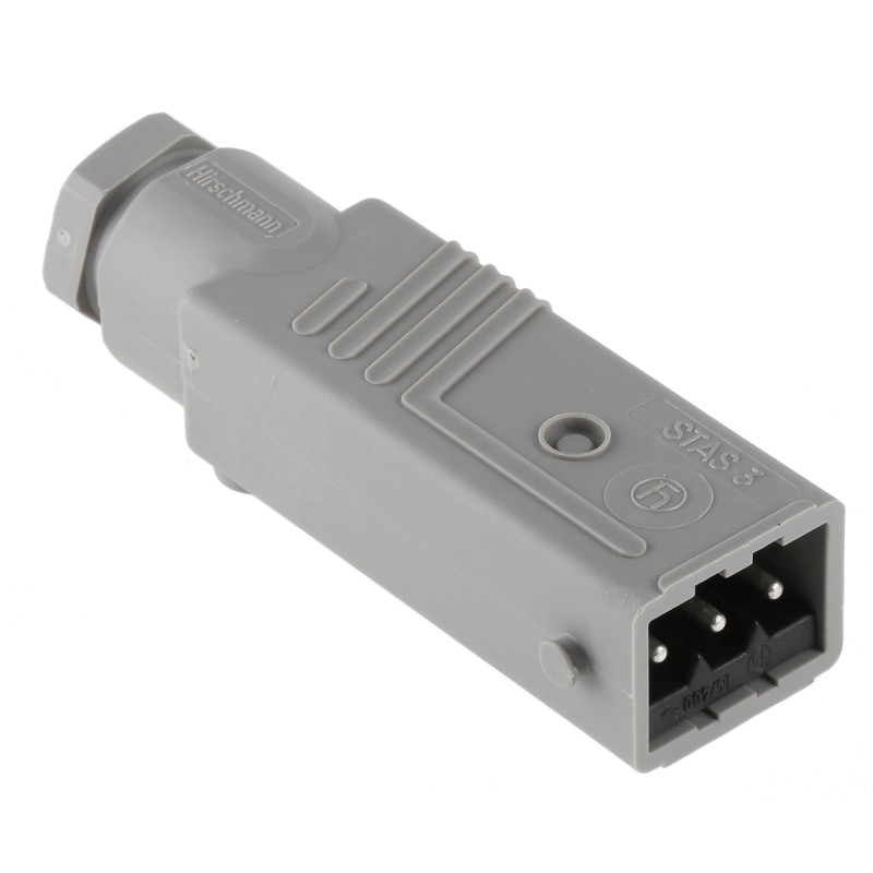 100 pcs - Hirschmann, ST IP54 Grey Cable Mount 3P + E Industrial Power Plug, Rated At 16A, 250 V ac, 400 V ac