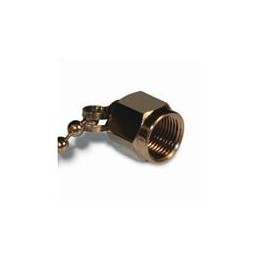 1 pcs : 222145 - RF Connector Accessories F HEX NUT CAP AND CHAIN