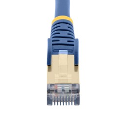 1 pcs - Startech Cat6a Male RJ45 to Male RJ45 Ethernet Cable, STP, Blue PVC Sheath, 1m, CMG Rated