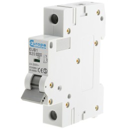1 pcs - Europa EUB1 EUB MCB, 1P, 20A Curve B, 230V AC