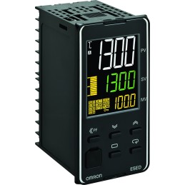1 pcs - Omron E5ED Panel Mount PID Temperature Controller, 48 x 96mm 2 Input, 1 Output Relay, 100 - 240 V ac Supply