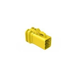 1 pcs : ATP06-6S-OMYEL - Automotive Connectors 6-Position Female Plug, Overmold Compatible, Yellow