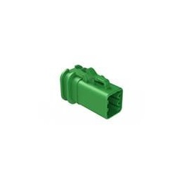 1 pcs : ATP06-6S-OMGRN - Automotive Connectors 6-Position Female Plug, Overmold Compatible, Green