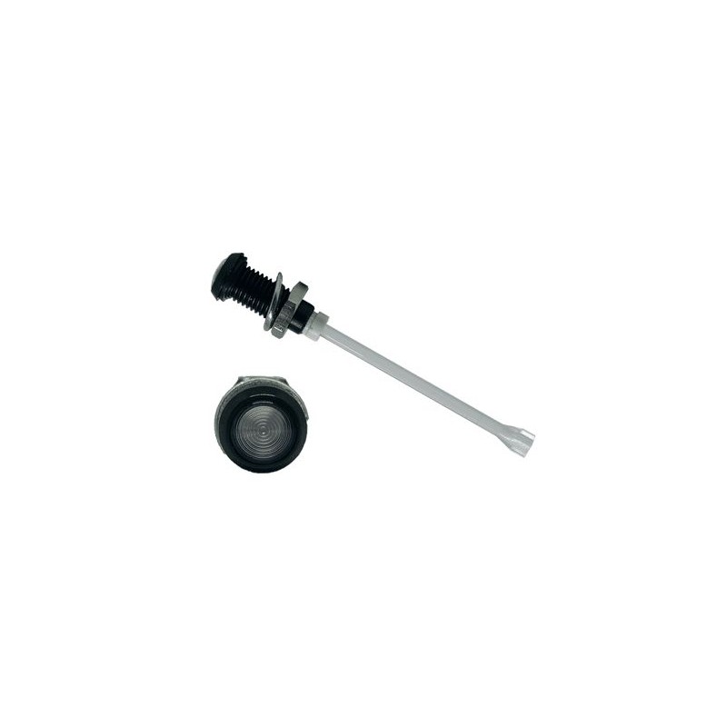 1 pcs - RHD-1390-F9PZ67PR Bivar, Panel Mount Vertical LED Light Pipe, Clear Round Lens