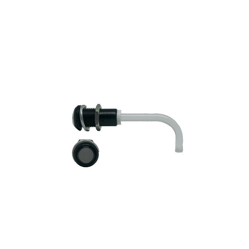 1 pcs - RHD-1100-3000-F9PS67PR Bivar, Panel Mount Right Angle LED Light Pipe, Smoke Round Lens