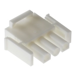 5 pcs - TE Connectivity, Universal MATE-N-LOK Male Connector Housing, 6.35mm Pitch, 3 Way, 1 Row