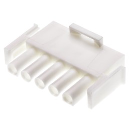 5 pcs - TE Connectivity, Universal MATE-N-LOK Male Connector Housing, 6.35mm Pitch, 5 Way, 1 Row