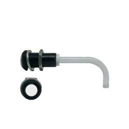 1 pcs - RHD-0700-3500-F9P67PR Bivar, Panel Mount Right Angle LED Light Pipe, Clear Round Lens