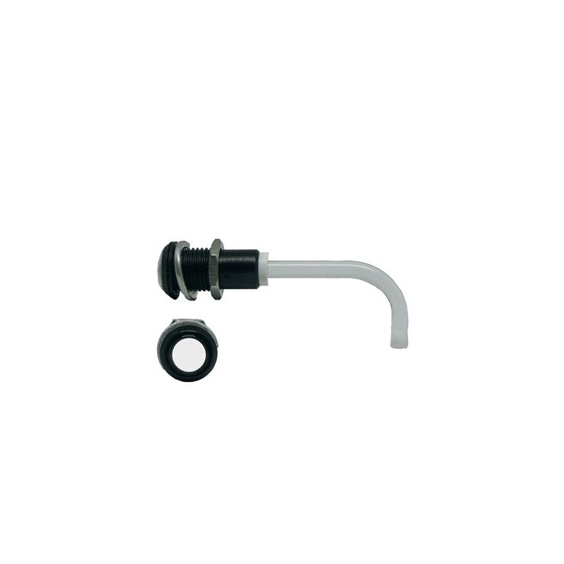 1 pcs - RHD-0700-3500-F9P67PR Bivar, Panel Mount Right Angle LED Light Pipe, Clear Round Lens