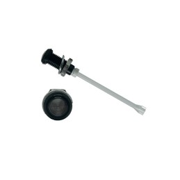 1 pcs - RHD-1140-F9PS67PR Bivar, Panel Mount Vertical LED Light Pipe, Smoke Round Lens