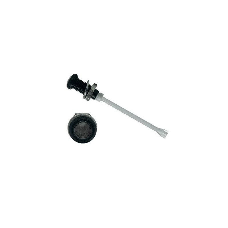 1 pcs - RHD-1140-F9PS67PR Bivar, Panel Mount Vertical LED Light Pipe, Smoke Round Lens