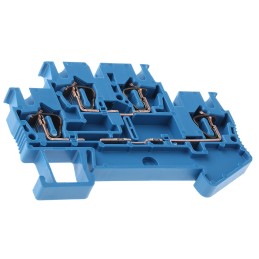 5 pcs - Phoenix Contact STTB 2.5 BU Series Blue Double Level Terminal Block, 0.08 - 4mm², Double-Level, Spring Clamp