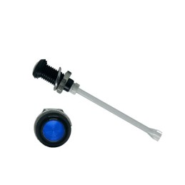 1 pcs - RHD-1640-F9PZB67PR Bivar, Panel Mount Vertical LED Light Pipe, Blue Round Lens