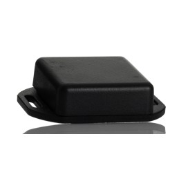 1 pcs - Hammond 1551 Series Black ABS Enclosure, IP54, Flanged, Black Lid, 40 x 40 x 15mm