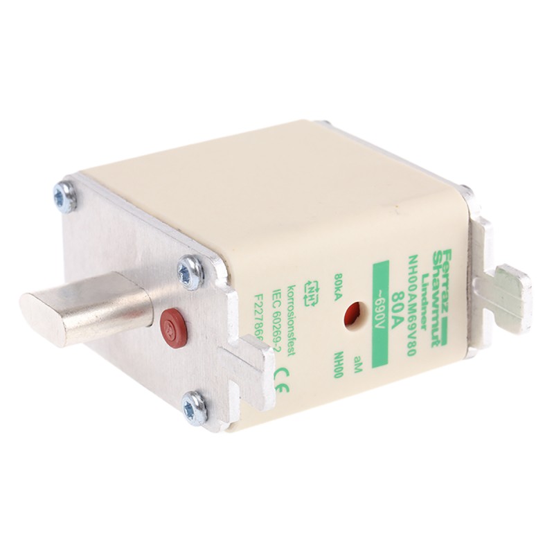 1 pcs - Mersen 80A NH Fuse, NH00, 690V