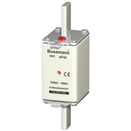 1 pcs - Eaton 250A Centred Tag Fuse, NH1, 500V ac