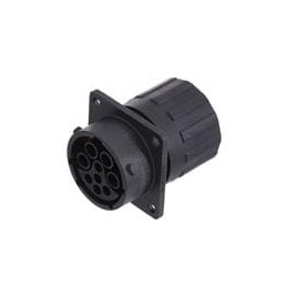 1 pcs : RTS016N09SHEC03 - Standard Circular Connector Sq Flg Rcpt w endcap 4+5 POS SZ 16 Socke