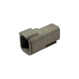 1 pcs : DTM04-6P - Automotive Connectors 6P SZ 20 GREY DTM RECEPTACLE