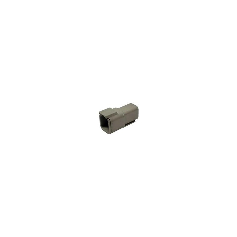 1 pcs : DTM04-6P - Automotive Connectors 6P SZ 20 GREY DTM RECEPTACLE