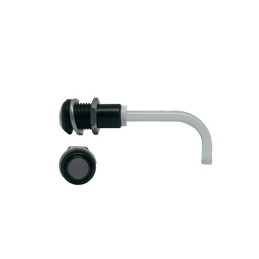 1 pcs - RHD-0900-1500-F9PS67PR Bivar, Panel Mount Right Angle LED Light Pipe, Smoke Round Lens