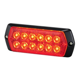 1 pcs - Patlite 2M1 Series Red Multiple Effect Warning Light, 12 - 24 V, Indoor/Outdoor, LED Bulb, IP68