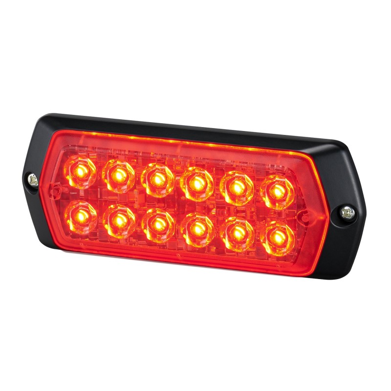 1 pcs - Patlite 2M1 Series Red Multiple Effect Warning Light, 12 - 24 V, Indoor/Outdoor, LED Bulb, IP68