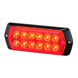 1 pcs - Patlite 2M1 Series Red Multiple Effect Warning Light, 12 - 24 V, Indoor/Outdoor, LED Bulb, IP68