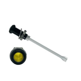 1 pcs - RHD-1410-F6PZY67PR Bivar, Panel Mount Vertical LED Light Pipe, Yellow Round Lens