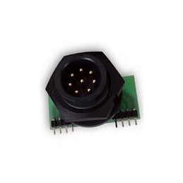 1 pcs : 7261-6SG-300 - Standard Circular Connector RA PCB Mount 6P F Narrow Board Layout