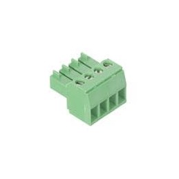 1 pcs : ELXP041G0 - Pluggable Terminal Blocks Right Angle Plug Green