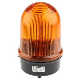 1 pcs - Werma BM 838 Series Yellow Flashing Beacon, 24 V dc, Surface Mount, Xenon Bulb