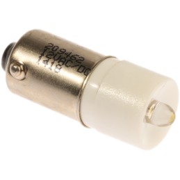 1 pcs - RS PRO White LED Indicator Lamp, 12V ac/dc, BA9s Base, 10mm Diameter, 2070mcd