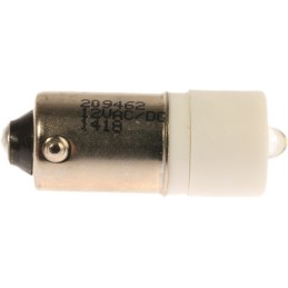 1 pcs - RS PRO White LED Indicator Lamp, 12V ac/dc, BA9s Base, 10mm Diameter, 2070mcd