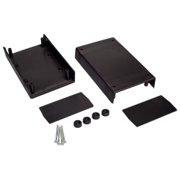 1 pcs - RS PRO Black ABS Enclosure, IP30, IK06, 147.6 x 92.5 x 50.3mm