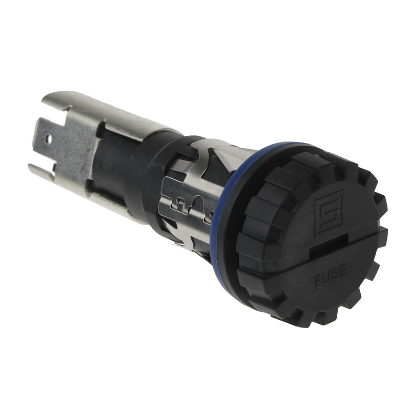 1 pcs - Schurter 16A Panel Mount Fuse Holder for 5 x 20mm Fuse, 2P, 600V ac