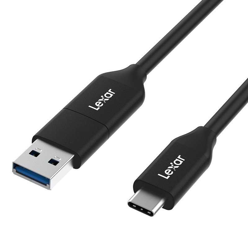 1 pcs - Lexar Cable, Male USB C to Female USB A Cable, 300mm