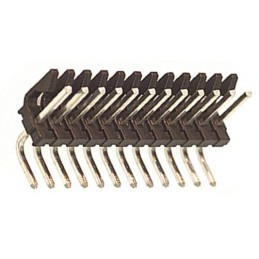 5 pcs - Molex KK 396 Series Right Angle Through Hole Pin Header, 12 Contact(s), 3.96mm Pitch, 1 Row(s), Unshrouded