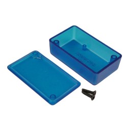 1 pcs - Hammond 1551 Series Blue ABS Enclosure, IP54, Blue Lid, 60 x 35 x 20mm