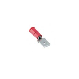 1000 pcs - Molex 19023 Red Insulated Male Spade Connector, Tab, 6.35 x 0.81mm Tab Size