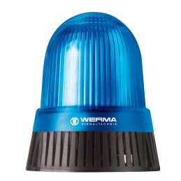 1 pcs - Werma 431 Series Blue Sounder Beacon, 24 V, IP65, Base Mount, 114dB at 1 Metre
